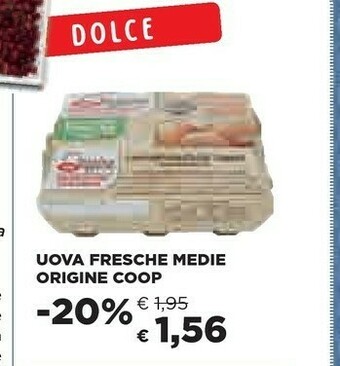 Coop Coop Uova Fresche Medie Origine offerta