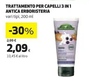 Coop Antica Erboristea Trattamento Per Capelli 3 In 1 offerta