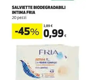 Coop Fria Salviette Biodegradabili Intima offerta