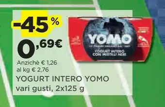Coop Yomo Yogurt Magro Con Mirtilli Neri offerta