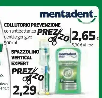 Coop Mentadent Spazzolino Vertical offerta