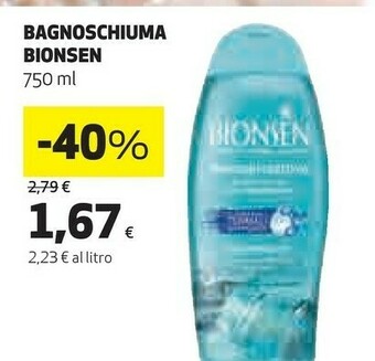 Coop Bionsen Bagnoschiuma 750 Ml offerta
