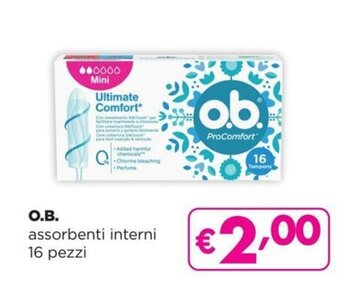 O.B. assorbenti interni 16 pezzi