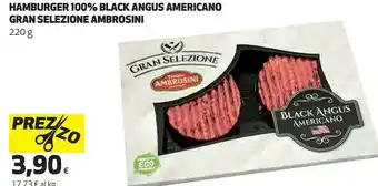 Coop Ambrosini Hamburger 100% Black Angus Americano Gran Selezione offerta
