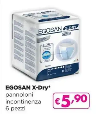 Egosan X-Dry pannoloni incontinenza 6 pezzi