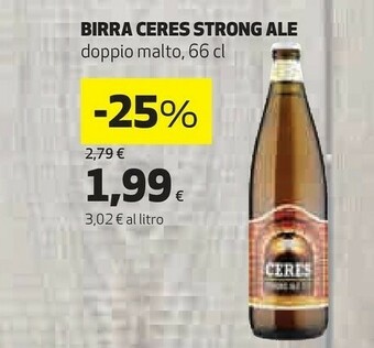 Coop Ceres Birra Strong Ale Doppio Malto offerta