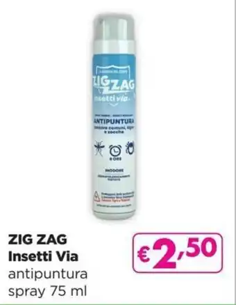 La Saponeria Zig Zag Insetti Via antipuntura spray 75 ml offerta