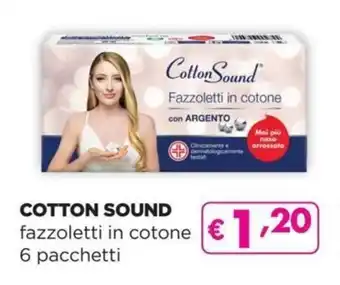 La Saponeria Cotton Sound fazzoletti in cotone 6 pacchetti offerta