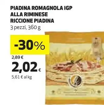 Coop Riccione piadina Pasqua 2021 offerta