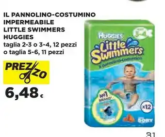 Coop Huggies Il Pannolino-costumino Impermeabile Little Swimmers offerta