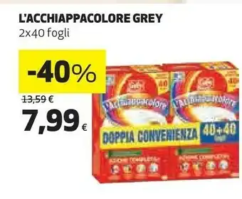 Coop Grey L'acchiappacolore 2x40 Fogli offerta