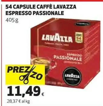 Coop Lavazza 54 Capsule Caffè Espresso Passionale offerta