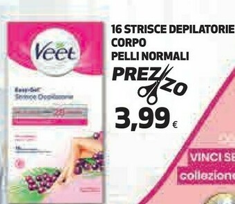 Coop Veet 16 Strisce Depilatorie Corpo Pelli Normali offerta