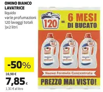 Coop Omino Bianco Lavatrice Lqiuido offerta