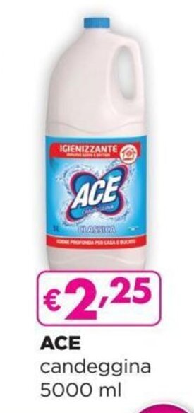La Saponeria Ace candeggina 5000 ml offerta