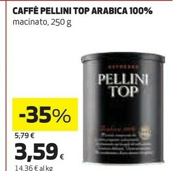 Coop Pellini Caffe Ptop Arabica offerta