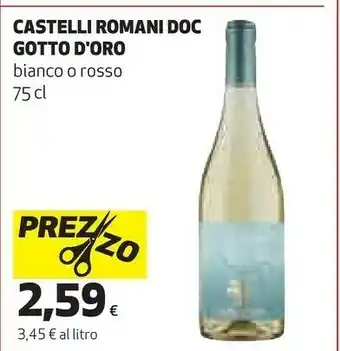 Coop Castelli Gotto D'oro Romani Doc offerta
