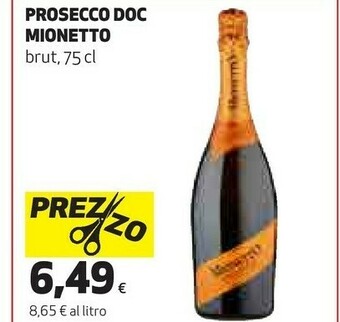 Coop Mionetto Prosecco Doc offerta
