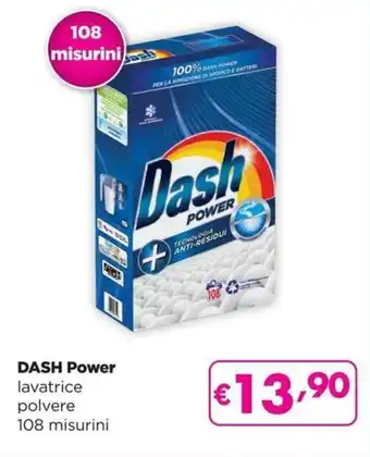 La Saponeria Dash Power lavatrice polvere 108 misurini offerta