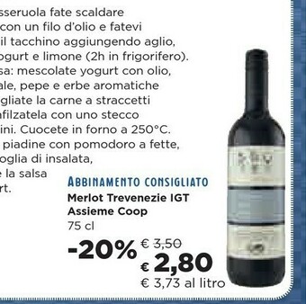Coop Coop Merlot Trevenezie Igt Assieme offerta