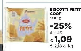 Coop Coop - Biscotti Petit 500 G(ml) offerta
