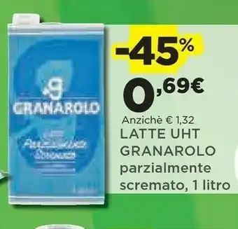Coop Granarolo Granarolo - Latte UHT Parzialmente Scremato A Lunga Conservazione 1000 G(ml) offerta
