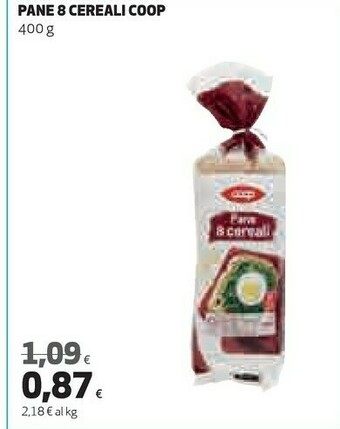 Coop Coop - Pane 8 Cereali 400 G(ml) offerta