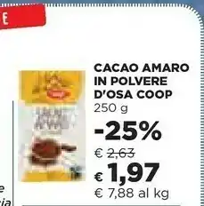 Coop Coop Cacao Amaro In Polvere D'Osa offerta