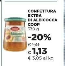 Coop Coop - Confettura Extra Di Albicocce 370 G(ml) offerta