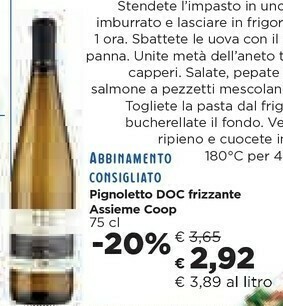 Coop Coop Pignoletto DOC Frizzante offerta