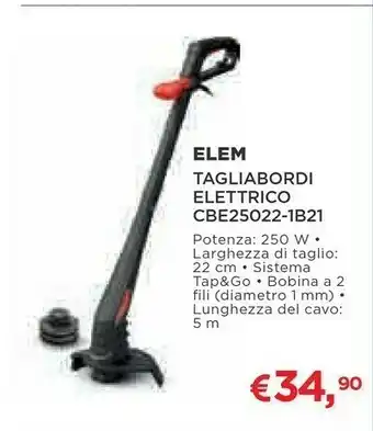 Coop Elem Tagliabordi Elettrico CBE25022-1B21 offerta