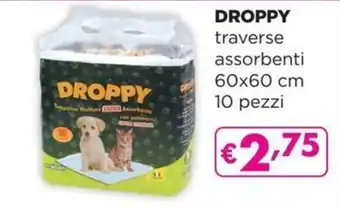 La Saponeria Droppy traverse assorbenti 60x60 cm 10 pezzi offerta