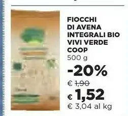 Coop Coop Fiocchi Di Avena Integrali Bio Vivi Verde offerta