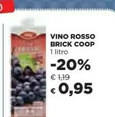 Coop Vino Rosso Brick offerta