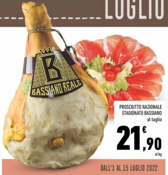 Conad Prosciutto Nazionale Stagionato Bassiano offerta