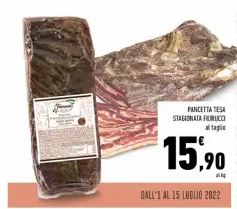 Conad Fiorucci Pancetta Tesa Stagionata offerta