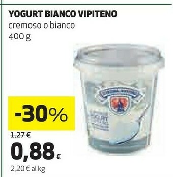 Coop Vipiteno Yogurt Bianco Bio offerta