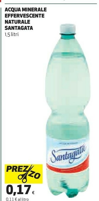 Santagata Acqua Minerale Naturale Effervescente Naturale