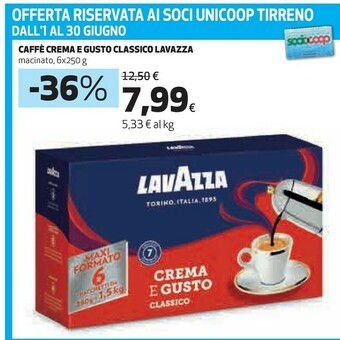 Coop Lavazza Caffè Crema E Gusto offerta