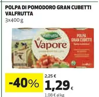 Coop Valfrutta Valfrutta - Gran Cubetti di Pomodoro 1200 g(ml) offerta