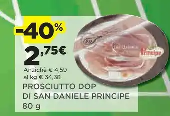 Coop Principe Prosciutto Di San Daniele 80 G(ml) offerta