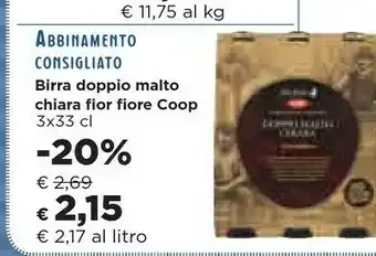 Coop Coop - Doppio Malto Rossa Birra Italiana Fior Fiore 990 G(ml) offerta