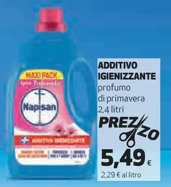 Coop Napisan Additivo Igienizzante Profumo Di Primavera 2.4 Litri offerta