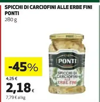 Coop Ponti Ponti - Carciofini alle Erbe Fini 280 g(ml) offerta