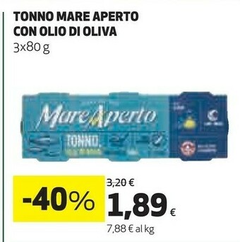 Coop Mare aperto Tonno offerta