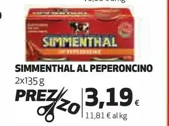 Coop Simmenthal Simmenthal Al Peperoncino 2x135g offerta