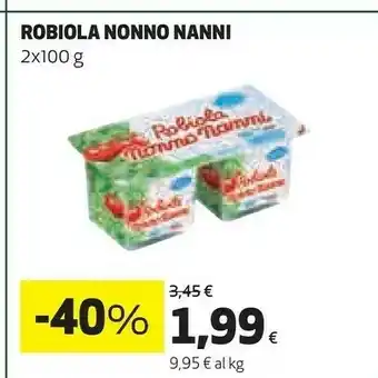 Coop Nonno Nanni Robiola 100 G(ml) offerta