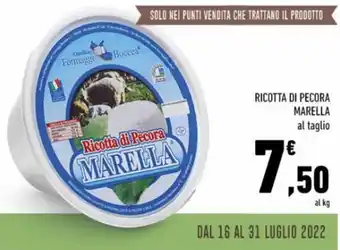 Conad Marella Ricotta di Pecora offerta