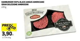 Coop Ambrosini Gran Selezione Hamburger 100% Black Angus Americano offerta