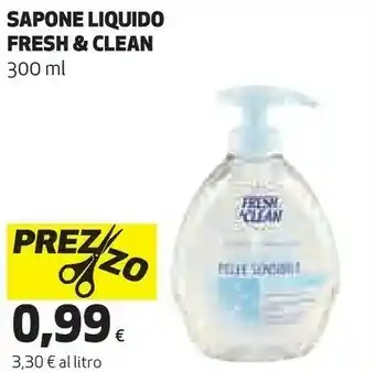 Coop Fresh & Clean Fresh & Clean Sapone Liquido 300 Ml offerta